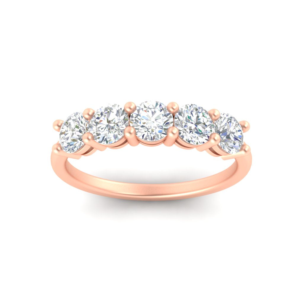round-cut-5-stone-diamond-wedding-ring-2-carat-in-rose-gold-FDENS141ROBANGLE5-2.00CT-NL-RG