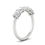 Load image into Gallery viewer, round-cut-5-stone-diamond-wedding-ring-2-carat-in-white-gold-FDENS141ROBANGLE2-2.00CT-NL-WG
