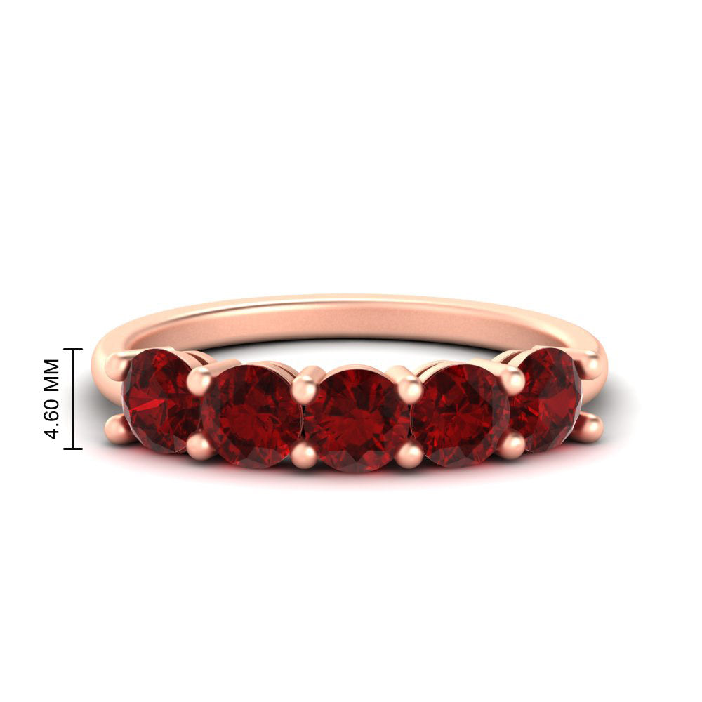 round-cut-5-stone-ruby-wedding-ring-2-carat-in-rose-gold-FDENS141ROBGRUDR-2.00CT-NL-RG-HW