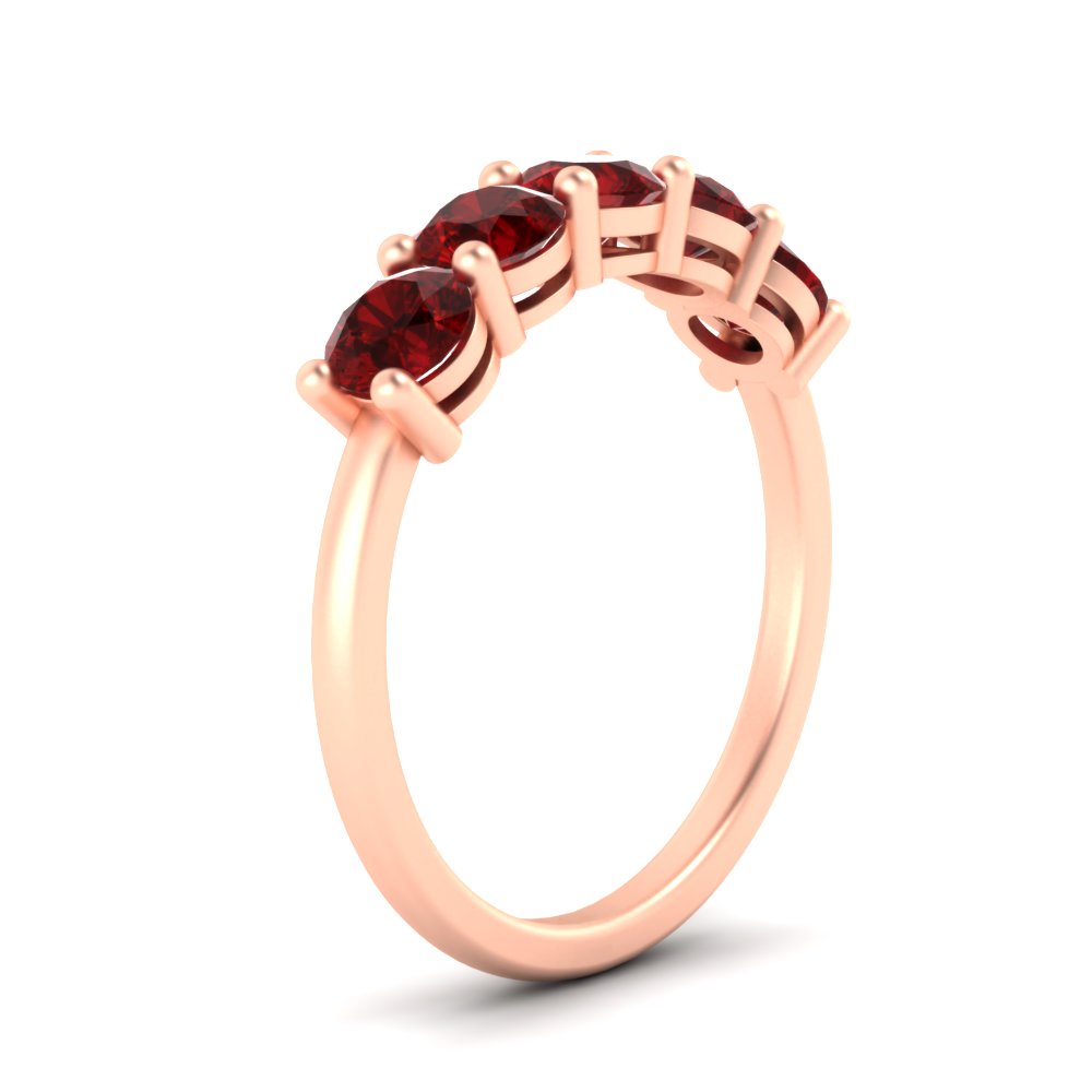 round-cut-5-stone-ruby-wedding-ring-2-carat-in-rose-gold-FDENS141ROBGRUDRANGLE2-2.00CT-NL-RG
