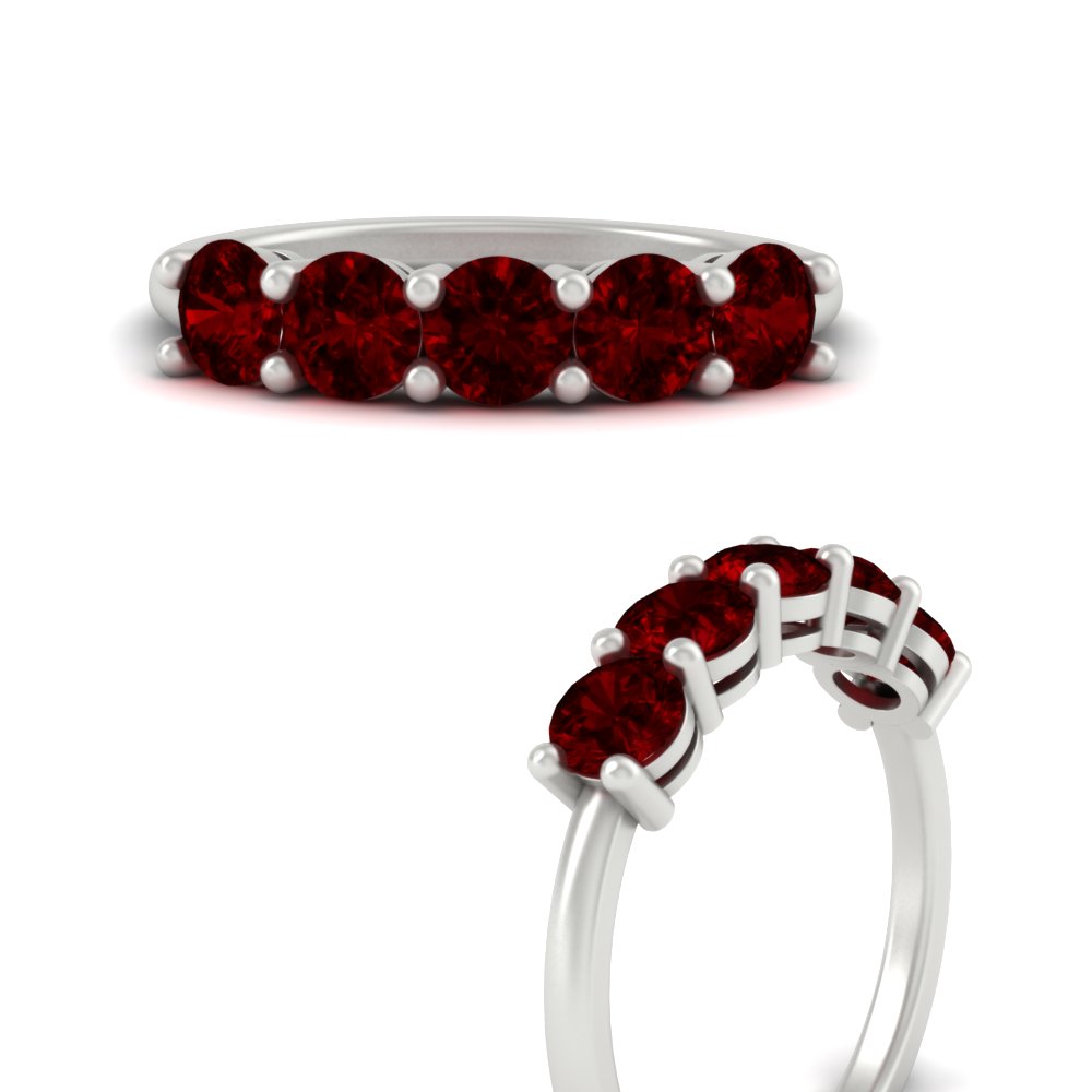round-cut-5-stone-ruby-wedding-ring-2-carat-in-white-gold-FDENS141ROBGRUDRANGLE3-2.00CT-NL-WG