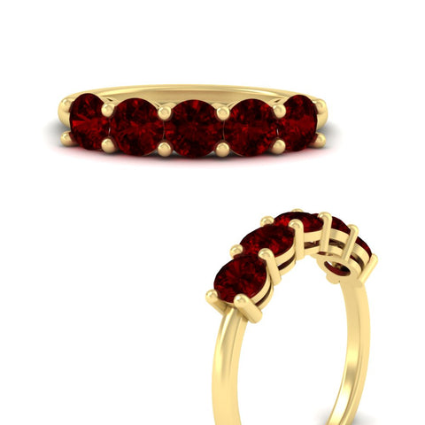 round-cut-5-stone-ruby-wedding-ring-2-carat-in-yellow-gold-FDENS141ROBGRUDRANGLE3-2.00CT-NL-YG