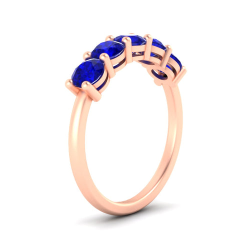 round-cut-5-stone-sapphire-wedding-ring-2-carat-in-rose-gold-FDENS141ROBGSABLANGLE2-2.00CT-NL-RG