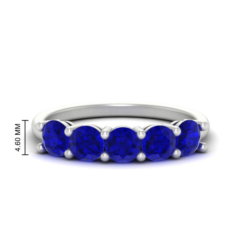 round-cut-5-stone-sapphire-wedding-ring-2-carat-in-white-gold-FDENS141ROBGSABL-2.00CT-NL-WG-HW