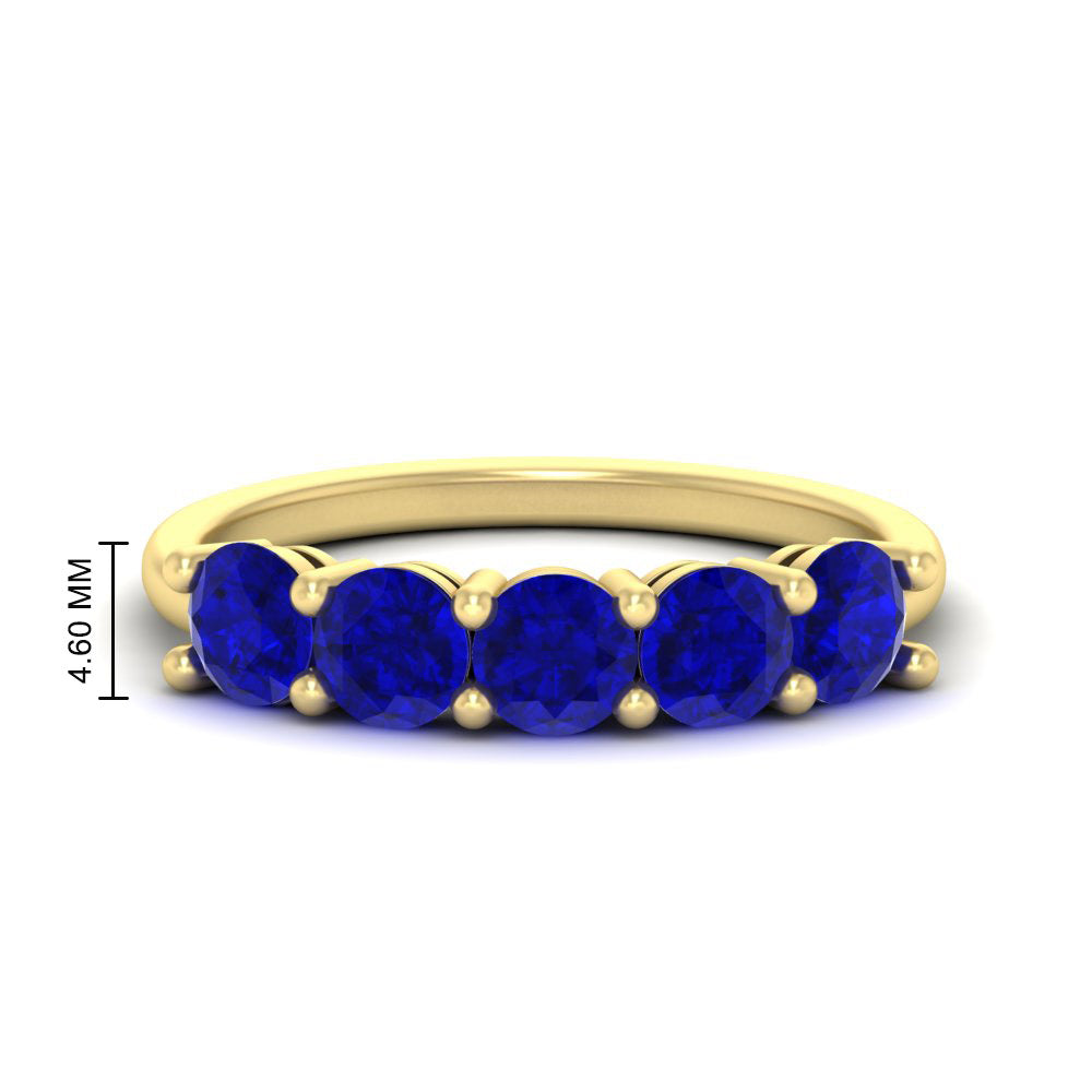 round-cut-5-stone-sapphire-wedding-ring-2-carat-in-yellow-gold-FDENS141ROBGSABL-2.00CT-NL-YG-HW