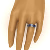 Load image into Gallery viewer, round-cut-Infinity-twist-diamond-matching-bridal-set-with-blue-sapphire-in-950-Platinum-FD8253ROGSABL-NL-WG