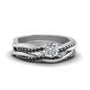 Load image into Gallery viewer, round-cut-Infinity-twist-matching-bridal-set-with-black-diamond-in-950-Platinum-FD8253ROGBLACK-NL-WG