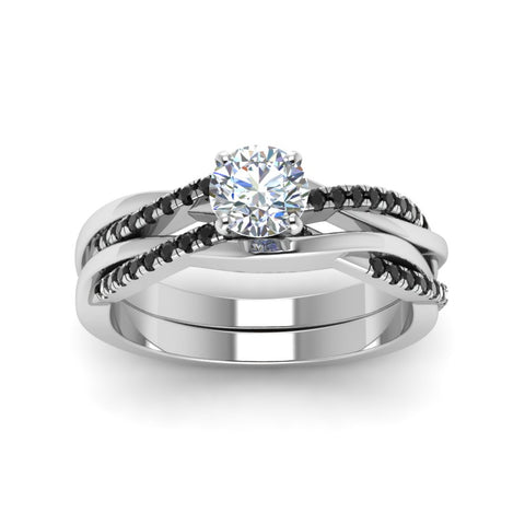 round-cut-Infinity-twist-matching-bridal-set-with-black-diamond-in-950-Platinum-FD8253ROGBLACK-NL-WG