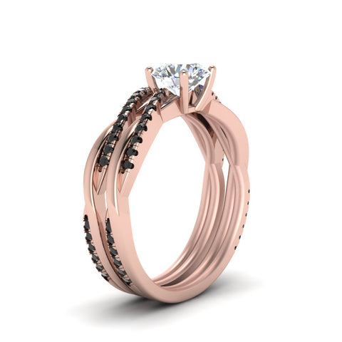 round-cut-Infinity-twist-matching-bridal-set-with-black-diamond-in-14K-rose-gold-FD8253ROGBLACK-NL-RG