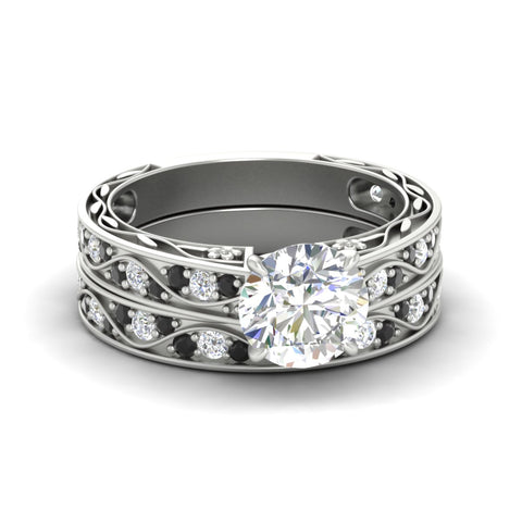 round-cut-antique-filigree-black-diamond-bridal-ring-set-in-white-gold-fdens3543rogblacksleep-nl-wg.jpg