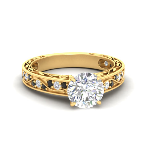 round-cut-antique-filigree-black-diamond-engagement-ring-in-yellow-gold-fdens3543rorgblacksleep-nl-yg.jpg