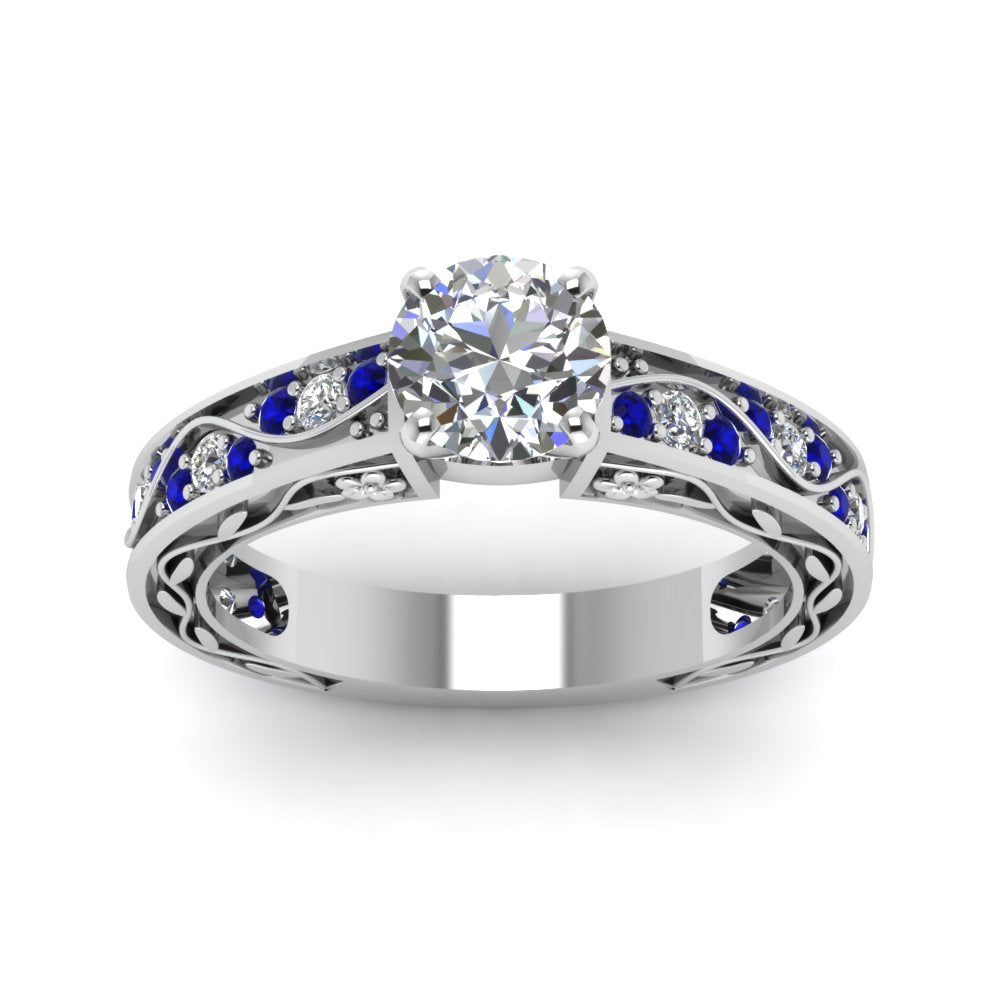 round-cut-antique-filigree-diamond-ring-with-blue-sapphire-in-14K-white-gold-FDENS3543RORGSABLANGLE5-NL-WG