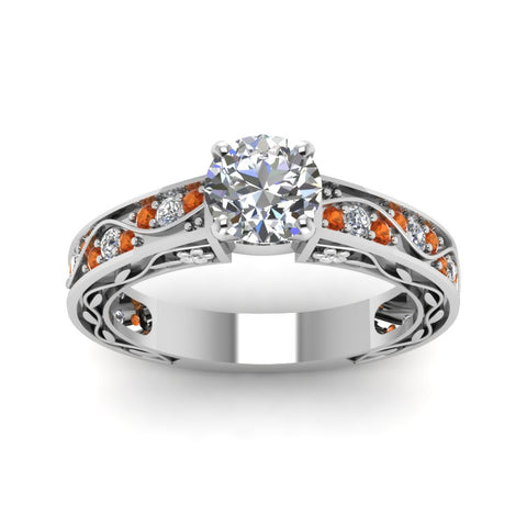 round-cut-antique-filigree-diamond-ring-with-orange-sapphire-in-950-platinum-FDENS3543RORGSAORANGLE5-NL-WG