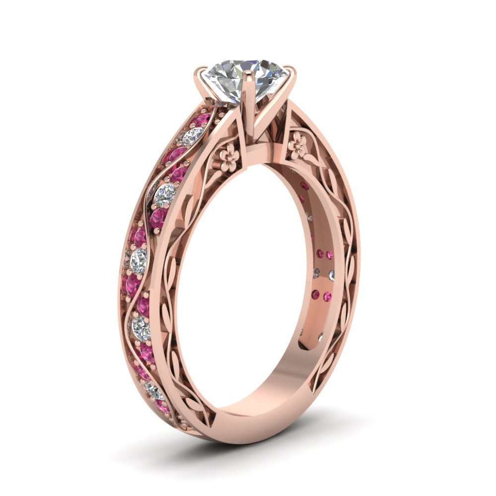round-cut-antique-filigree-diamond-ring-with-pink-sapphire-in-18K-rose-gold-FDENS3543RORGSADRPIANGLE2-NL-RG_43f36653-ef8d-4c2c-97f6-dc306eec2b59
