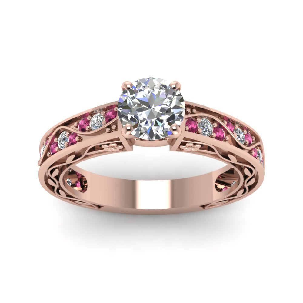 round-cut-antique-filigree-diamond-ring-with-pink-sapphire-in-18K-rose-gold-FDENS3543RORGSADRPIANGLE5-NL-RG_cd3a5789-aa75-4f00-96bd-00a712e75a93