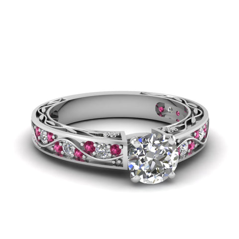 round-cut-antique-filigree-diamond-ring-with-pink-sapphire-in-950-platinum-FDENS3543RORGSADRPI-NL-WG