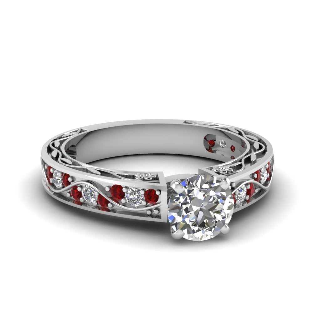 round-cut-antique-filigree-diamond-ring-with-ruby-in-18K-white-gold-FDENS3543RORGRUDR-NL-WG