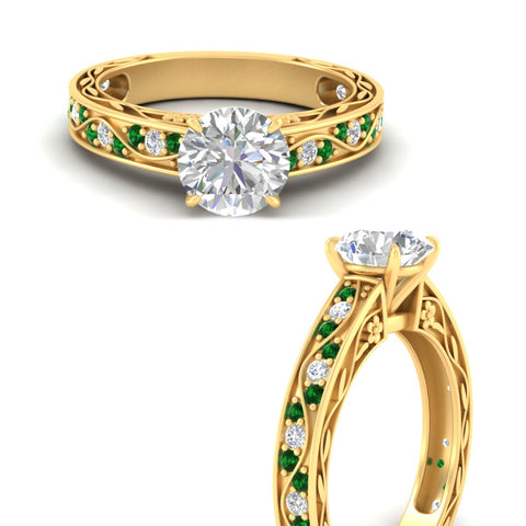 round-cut-antique-filigree-emerald-engagement-ring-in-yellow-gold-fdens3543rorgemgrangle3-nl-yg.jpg