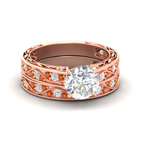 round-cut-antique-filigree-orange-sapphire-bridal-ring-set-in-rose-gold-fdens3543rogsaorsleep-nl-rg.jpg