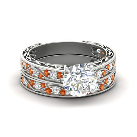 round-cut-antique-filigree-orange-sapphire-bridal-ring-set-in-white-gold-fdens3543rogsaorsleep-nl-wg.jpg