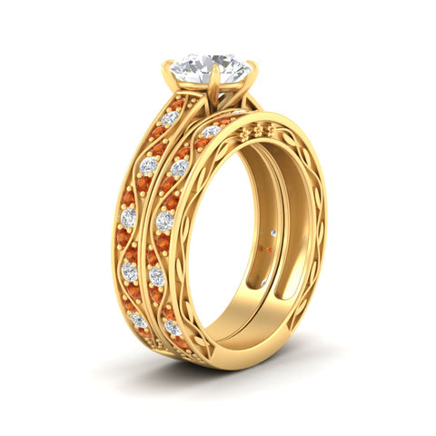 round-cut-antique-filigree-orange-sapphire-bridal-ring-set-in-yellow-gold-fdens3543rogsaorangle2-nl-yg.jpg