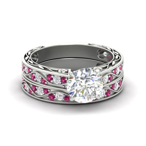 round-cut-antique-filigree-pink-sapphire-bridal-ring-set-in-white-gold-fdens3543rogsadrpisleep-nl-wg.jpg
