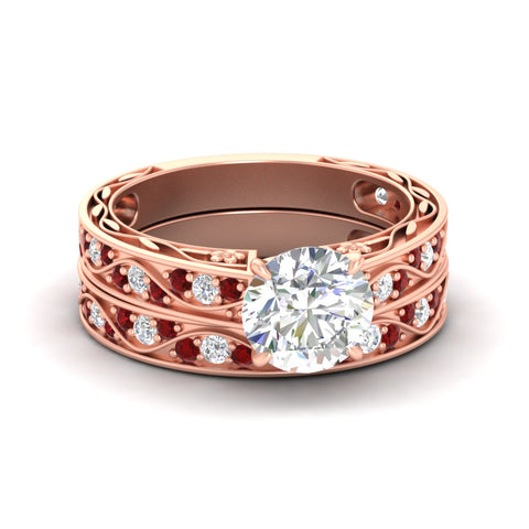 round-cut-antique-filigree-ruby-bridal-ring-set-in-rose-gold-fdens3543rogrudrsleep-nl-rg.jpg
