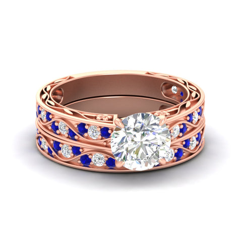 round-cut-antique-filigree-sapphire-bridal-ring-set-in-rose-gold-fdens3543rogsablsleep-nl-rg.jpg