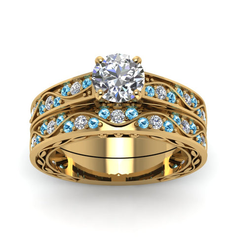 round-cut-antique-filigree-wedding-ring-set-with-ice-blue-topaz-in-yellow-gold-FDENS3543ROGICBLTOANGLE5-NL-YG