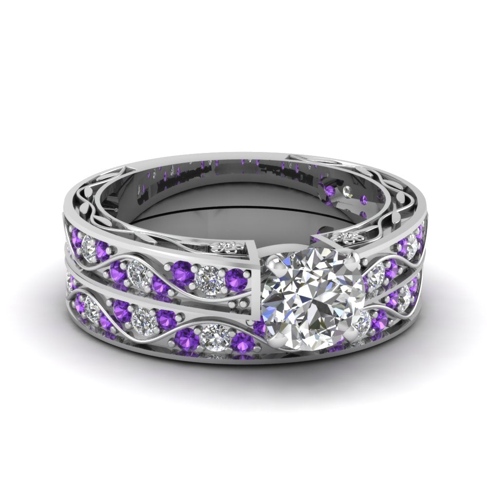 round-cut-antique-filigree-wedding-ring-set-with-purple-amethyst-in-white-gold-FDENS3543ROGVITO-NL-WG