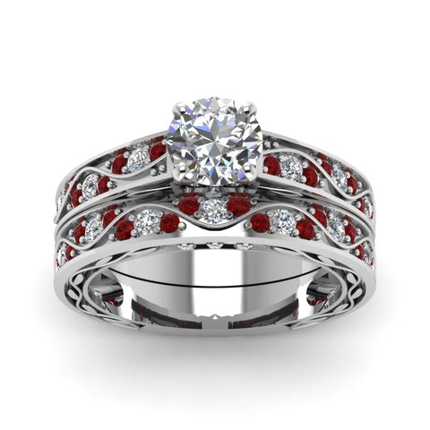 round-cut-antique-filigree-wedding-ring-set-with-ruby-in-white-gold-FDENS3543ROGRUDRANGLE5-NL-WG