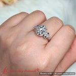 Load image into Gallery viewer, Art Deco Vintage Round Cut Engagement Ring
