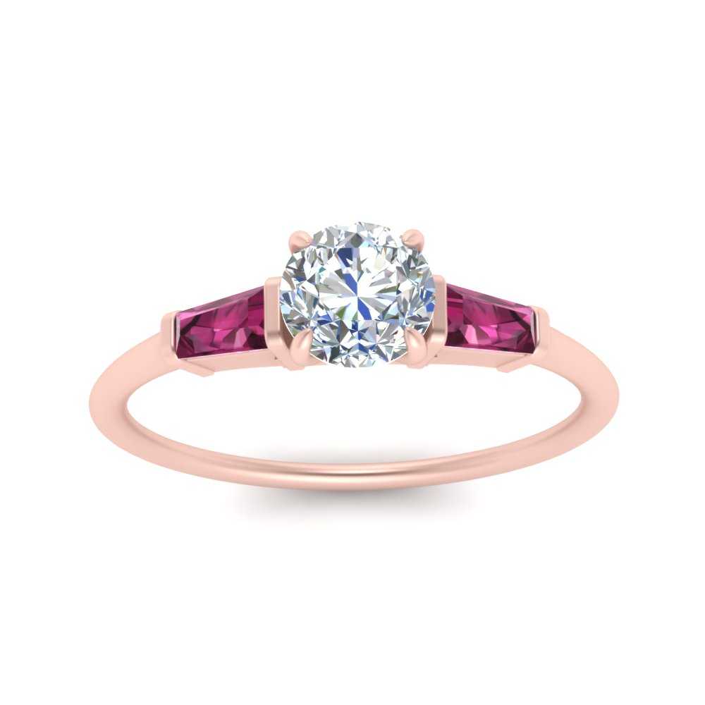 round-cut-bar-baguette-3-stone-pink-sapphire-engagement-ring-in-FDENS100RORGSADRPI-NL-RG