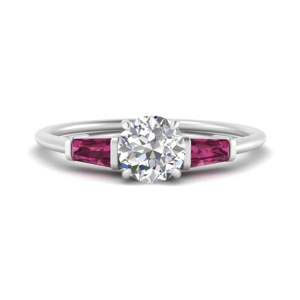 round-cut-bar-baguette-3-stone-pink-sapphire-engagement-ring-in-FDENS100RORGSADRPI-NL-WG