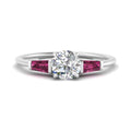 Thumbnail 9 - round-cut-bar-baguette-3-stone-pink-sapphire-engagement-ring-in-white-gold-FDENS100RORGSADRPI-NL-WG