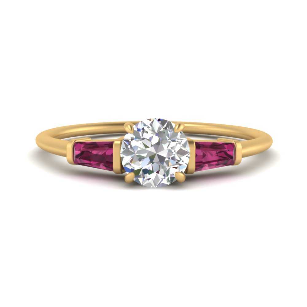 round-cut-bar-baguette-3-stone-pink-sapphire-engagement-ring-in-FDENS100RORGSADRPI-NL-YG