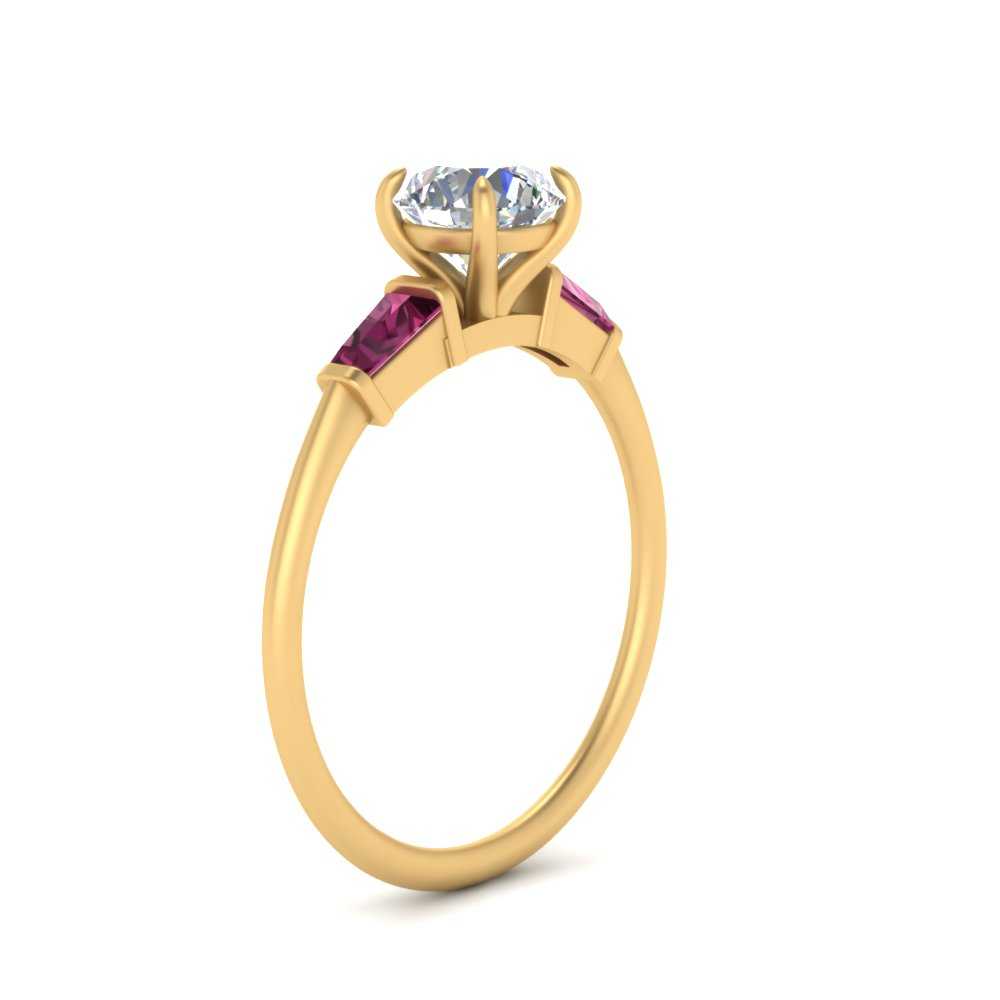 round-cut-bar-baguette-3-stone-pink-sapphire-engagement-ring-in-FDENS100RORGSADRPI-NL-YG