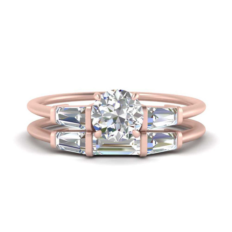 round-cut-bar-set-diamond-ring-with-matching-3-baguette-wedding-band-in-rose-gold-FDENS100RO-NL-RG