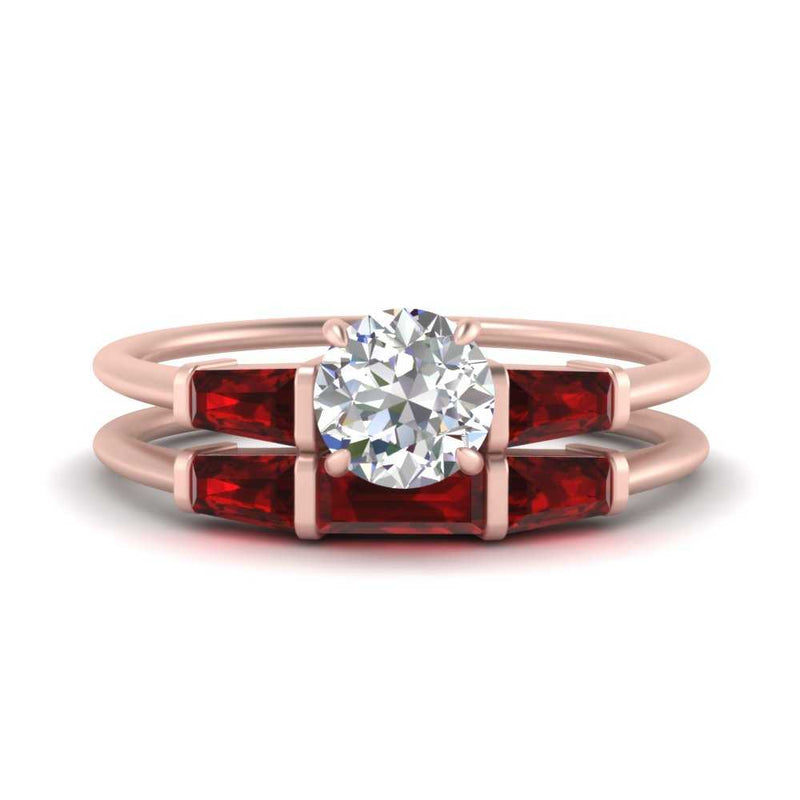 round-cut-bar-set-ruby-ring-with-matching-3-baguette-wedding-band-in-rose-gold-FDENS100ROGRUDR-NL-RG