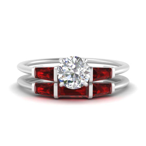 round-cut-bar-set-ruby-ring-with-matching-3-baguette-wedding-band-in-white-gold-FDENS100ROGRUDR-NL-WG