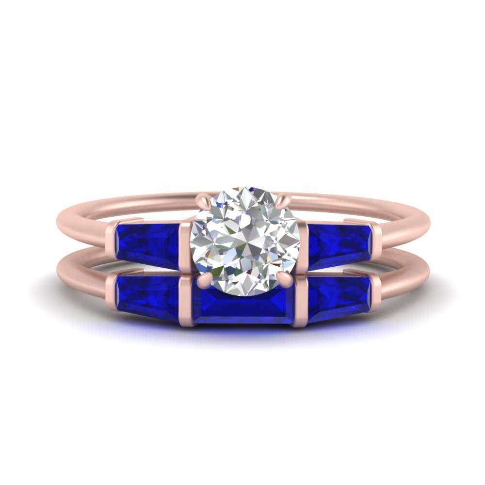 round-cut-bar-set-sapphire-ring-with-matching-3-baguette-wedding-band-in-FDENS100ROGSABL-NL-RG
