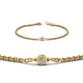 Thumbnail 6 - single-diamond-chain-bracelet-in-14k-yellow-gold-fdbr651576angle2-nl-yg