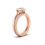 Load image into Gallery viewer, round-cut-bezel-solitaire-ring-with-diamond-band-in-rose-gold-FD11229ROANGLE2-NL-RG.jpg?v=1758702902