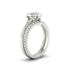 Load image into Gallery viewer, round-cut-bezel-solitaire-ring-with-diamond-band-in-white-gold-FD11229ROANGLE2-NL-WG.jpg?v=1758702901