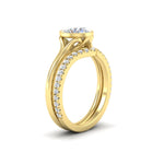 Load image into Gallery viewer, round-cut-bezel-solitaire-ring-with-diamond-band-in-yellow-gold-FD11229ROANGLE2-NL-YG.jpg?v=1758702902