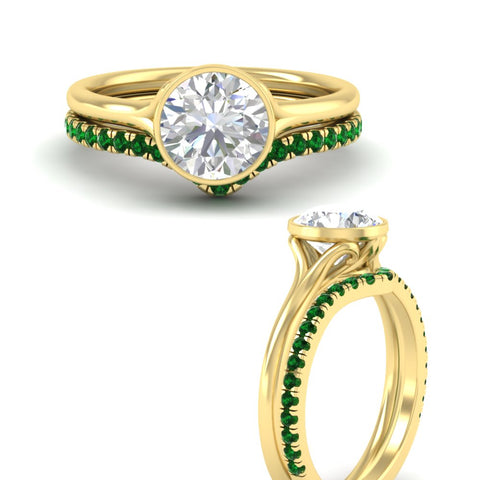 round-cut-bezel-solitaire-ring-with-emerald-band-in-yellow-gold-FD11229ROGEMGRANGLE3-NL-YG_410ca160-19f2-4e14-8288-bda0d10572a0.jpg?v=1758702963