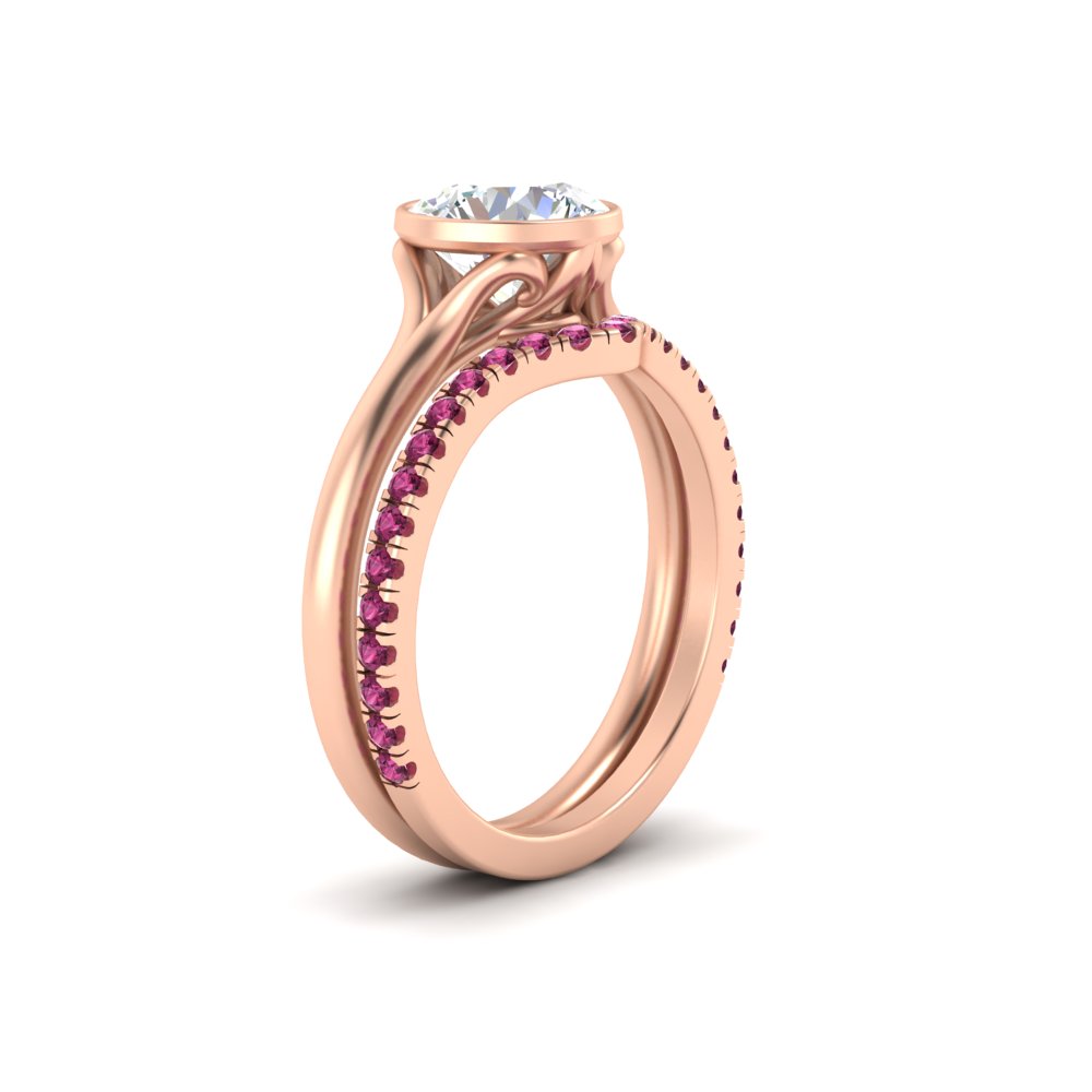 round-cut-bezel-solitaire-ring-with-pink-sapphire-band-in-rose-gold-FD11229ROGSADRPIANGLE2-NL-RG.jpg?v=1758702902