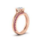 Load image into Gallery viewer, round-cut-bezel-solitaire-ring-with-pink-sapphire-band-in-rose-gold-FD11229ROGSADRPIANGLE2-NL-RG_e121dec0-3b03-4bc6-b8b3-f3faf1f79bf5.jpg?v=1758702964
