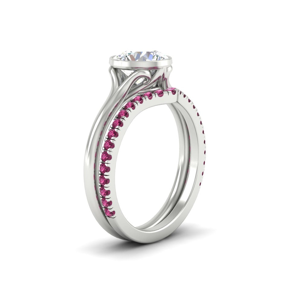 round-cut-bezel-solitaire-ring-with-pink-sapphire-band-in-white-gold-FD11229ROGSADRPIANGLE2-NL-WG.jpg?v=1758702902