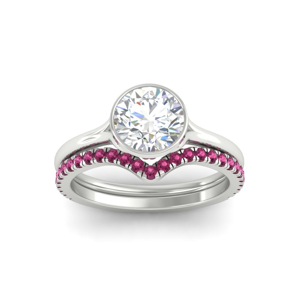 round-cut-bezel-solitaire-ring-with-pink-sapphire-band-in-white-gold-FD11229ROGSADRPIANGLE5-NL-WG.jpg?v=1758702902